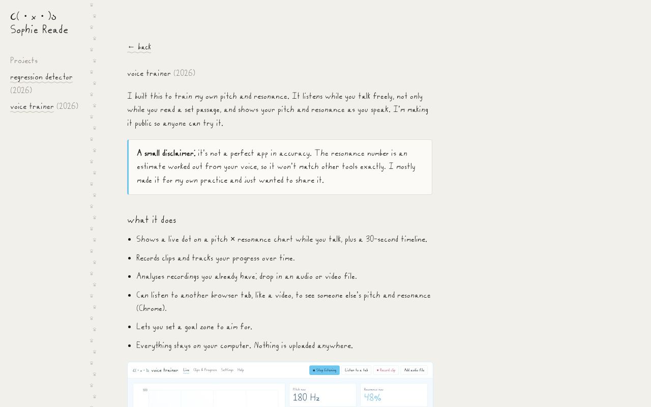 Preview of Voice Trainer