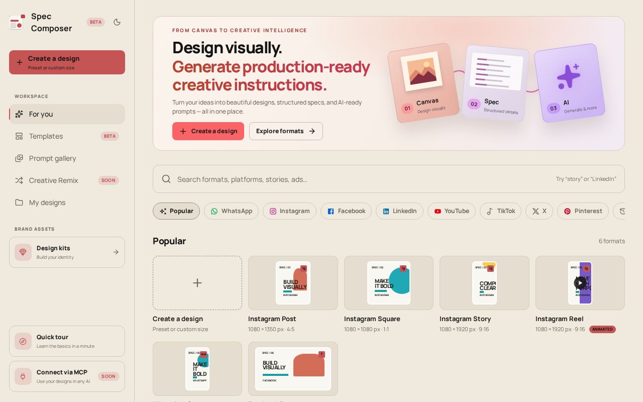 Preview of Spec Composer