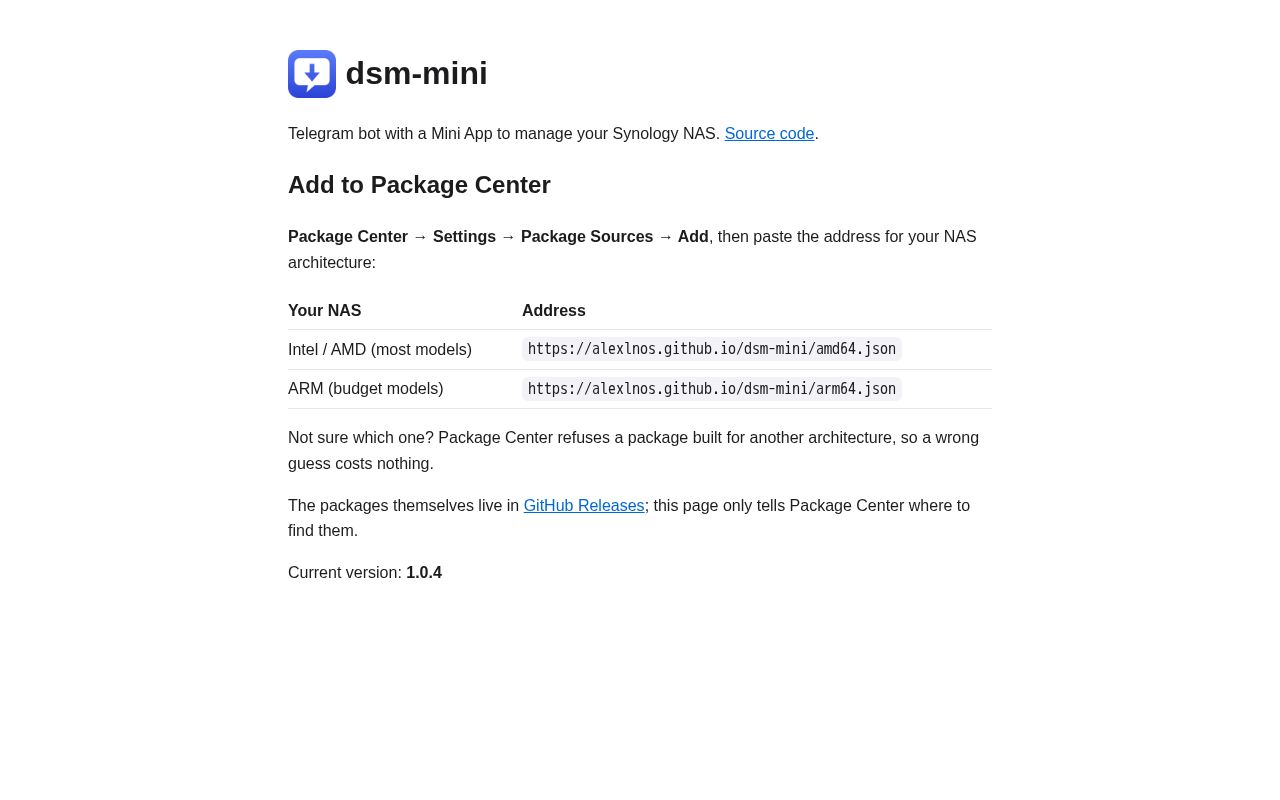 Preview of dsm-mini