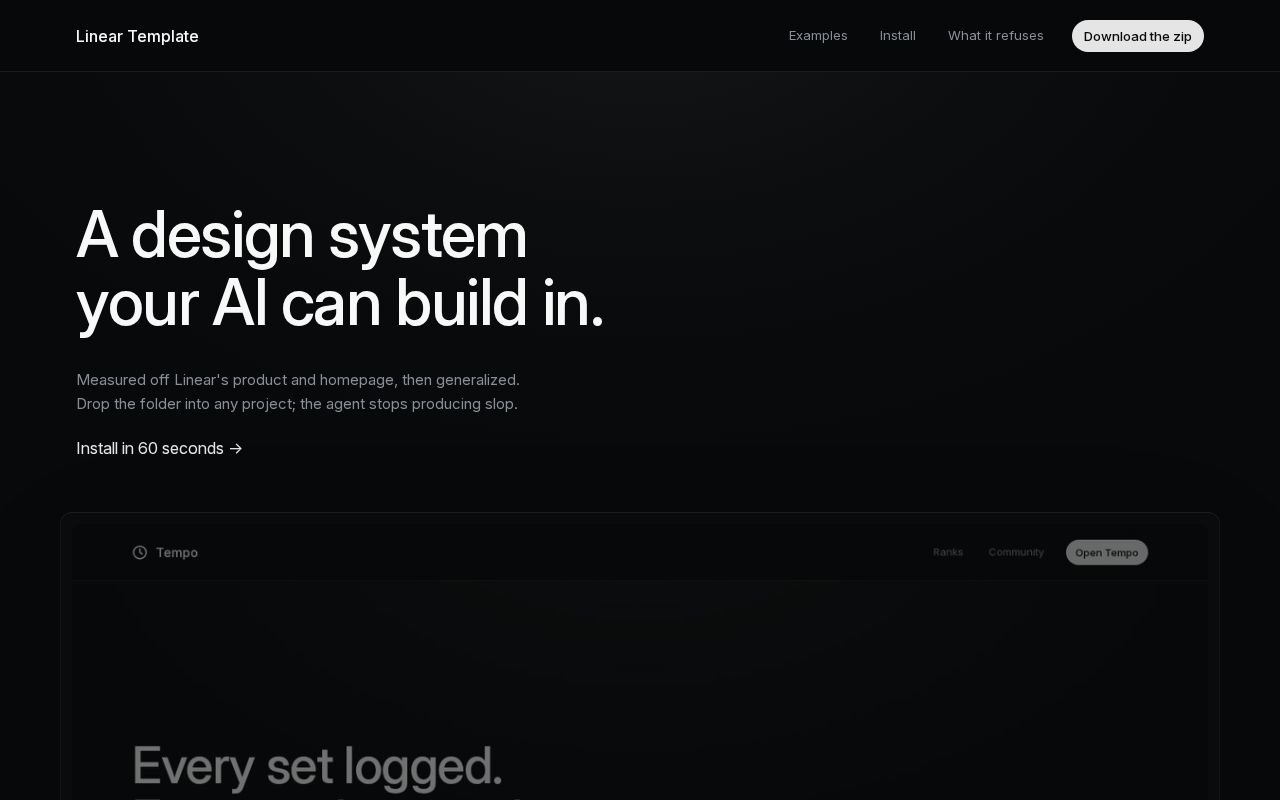 Preview of Linear Template