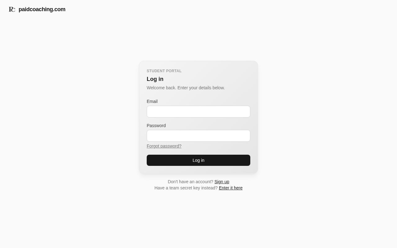 Preview of Paidcoaching