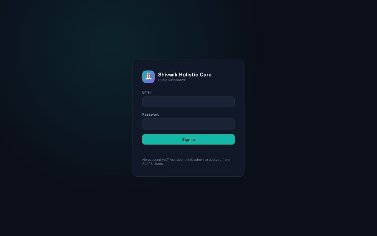 Preview of Shc Clinic Dashboard