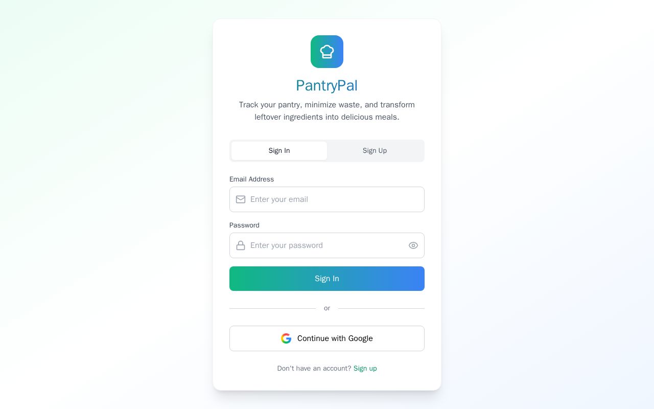 Preview of PantryPal