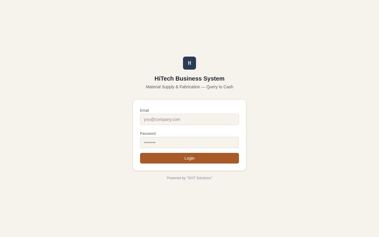 Preview of HiTech Accounting System