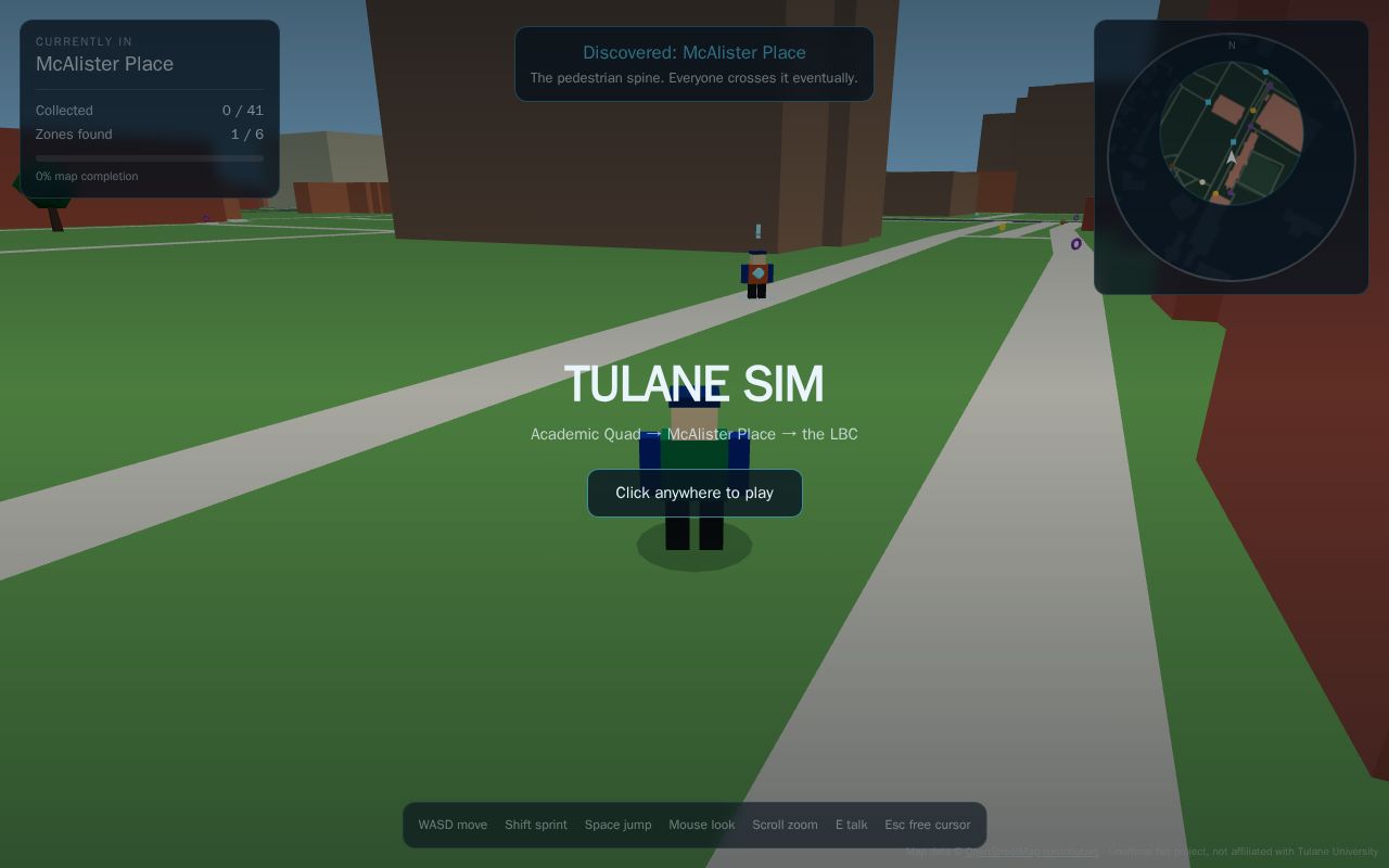 Preview of Tulane Sim