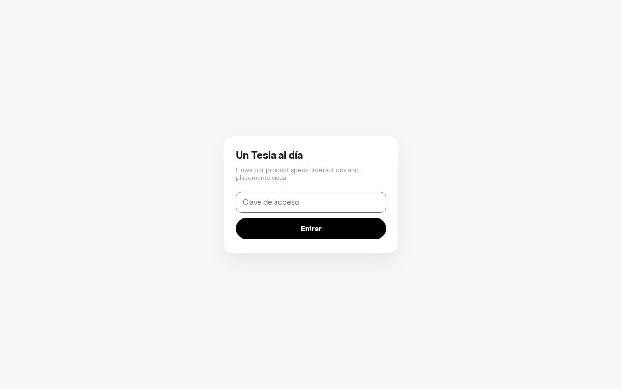 Preview of Product spec interactivo de Un Tesla al dia (Rappi MX)