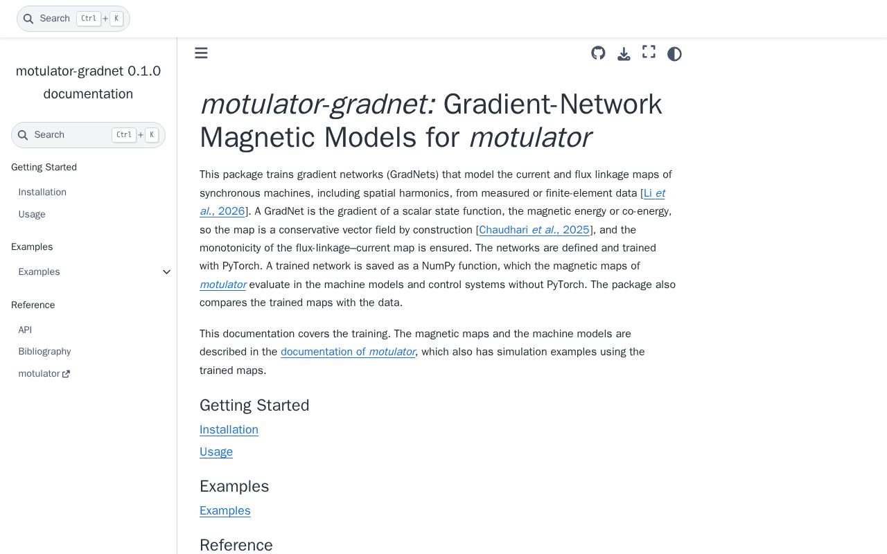 Preview of motulator-gradnet: Gradient-Network Magnetic Models for motulator