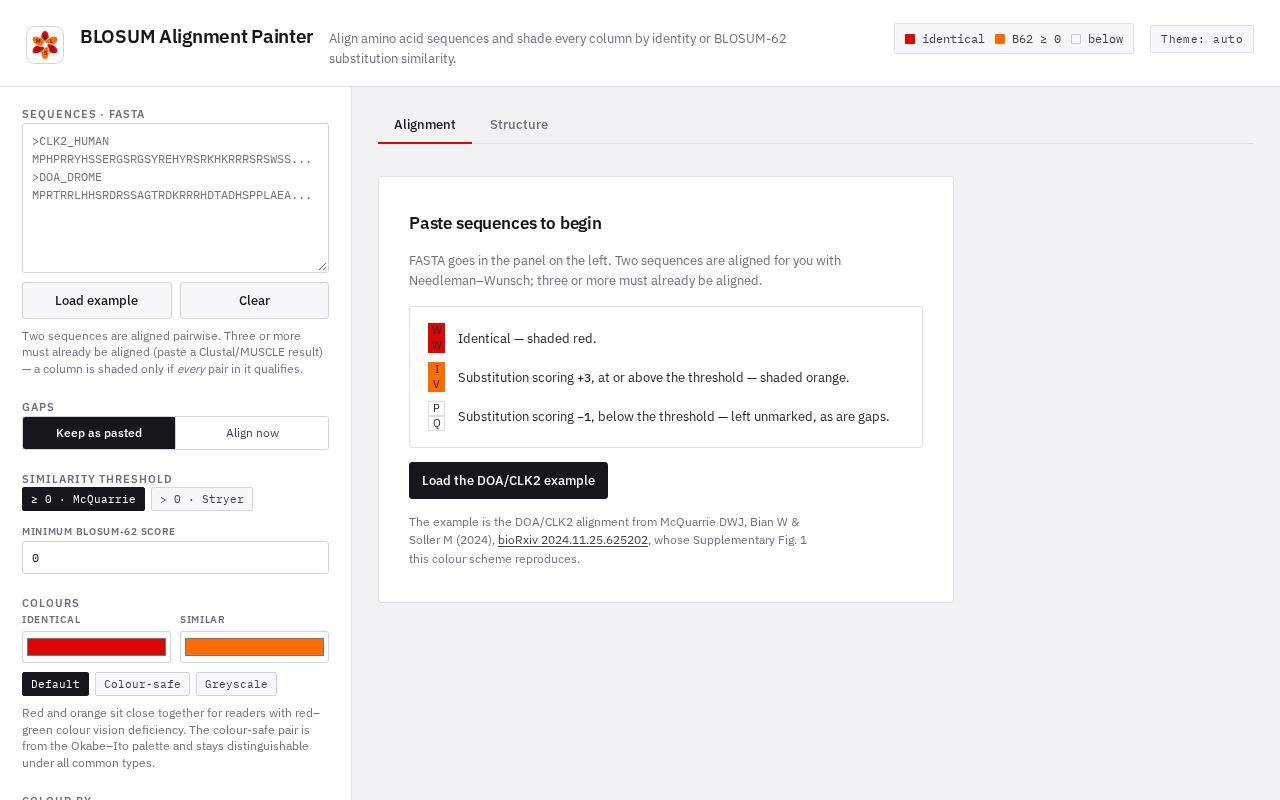 Preview of Blosum62 Painter