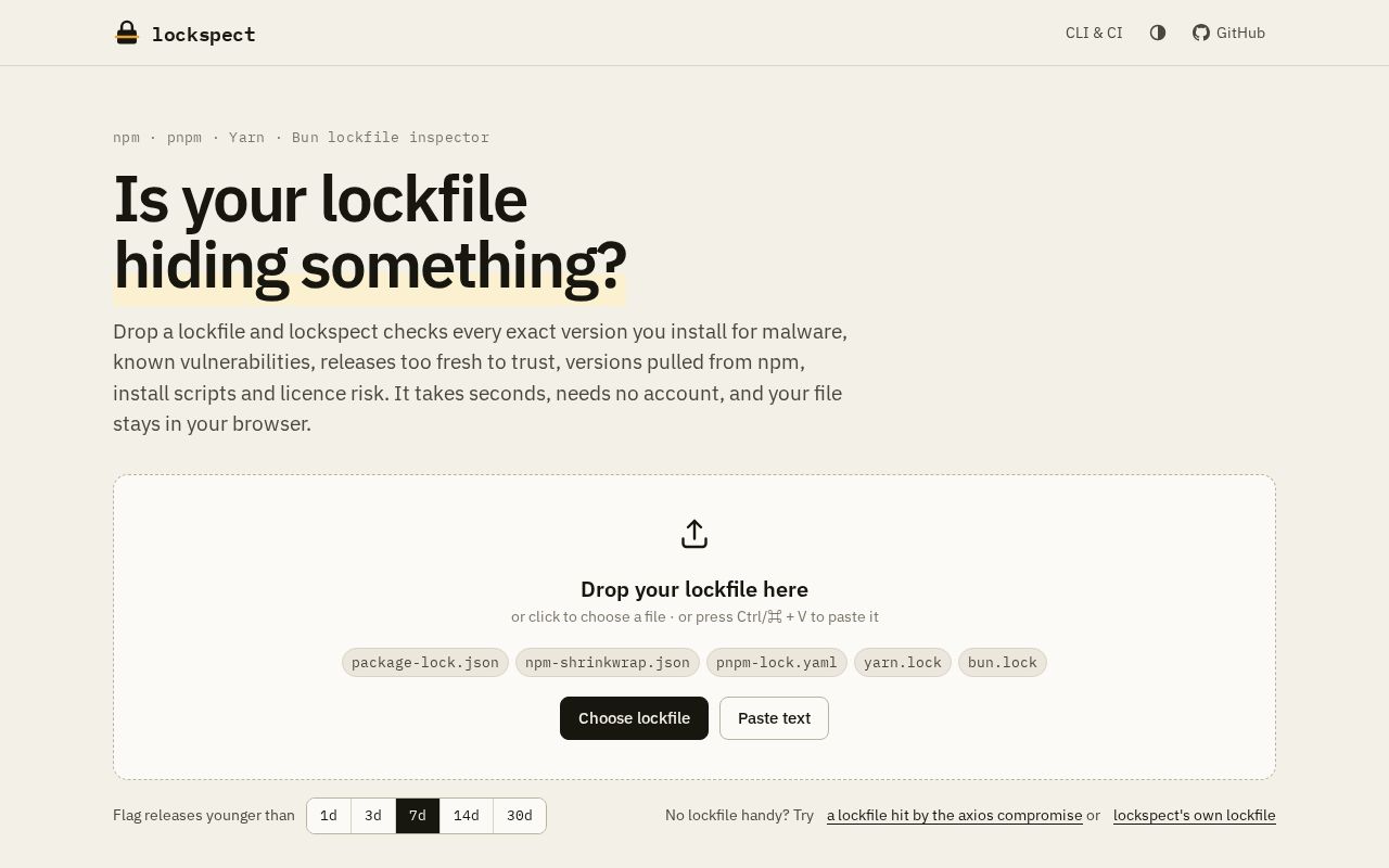 Preview of Lockspect