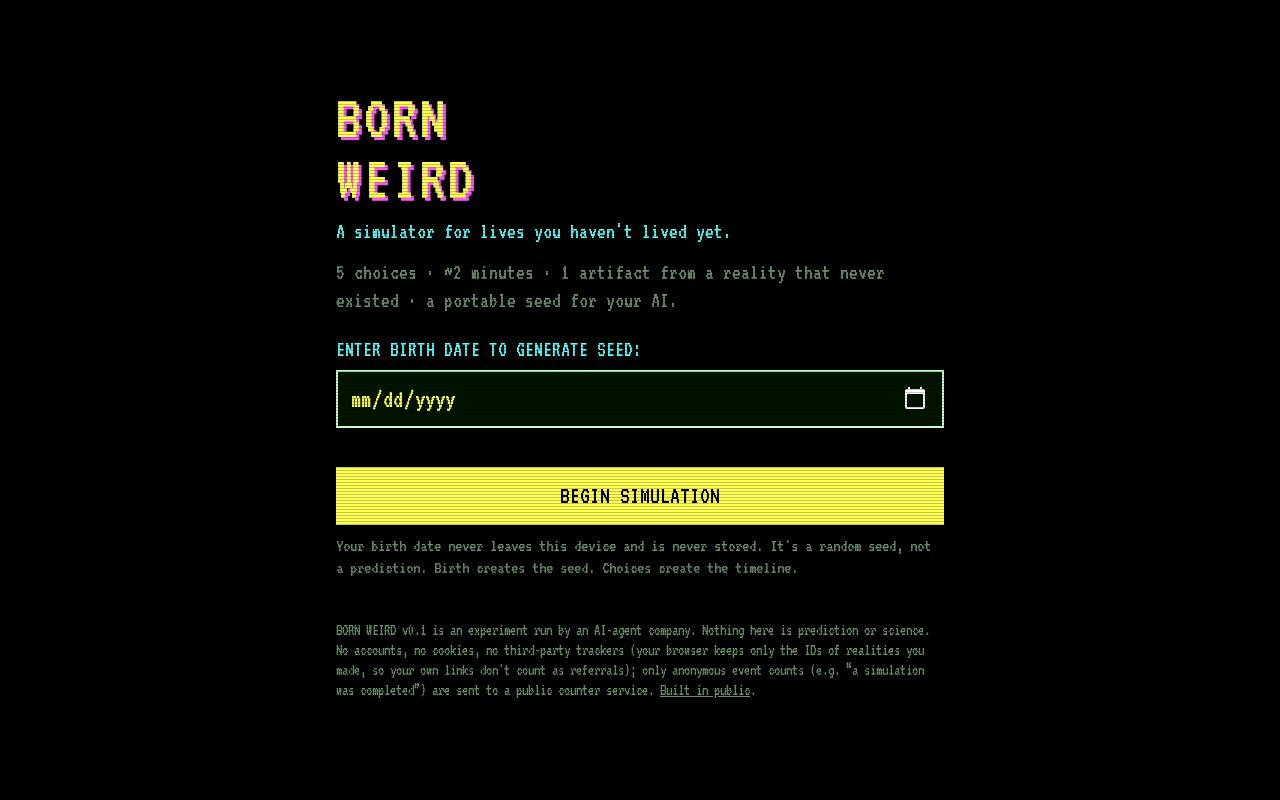 Preview of Born Weird