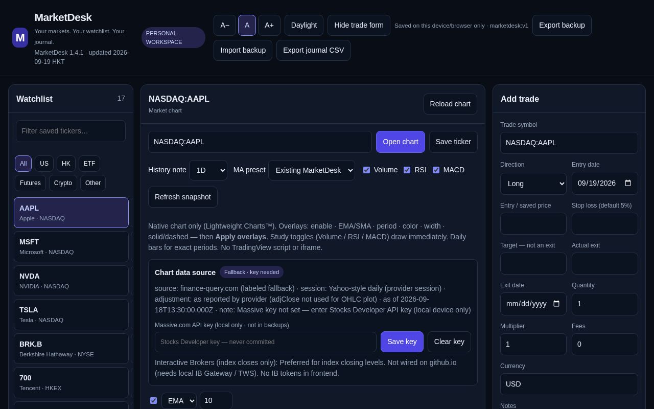 Preview of MarketDesk