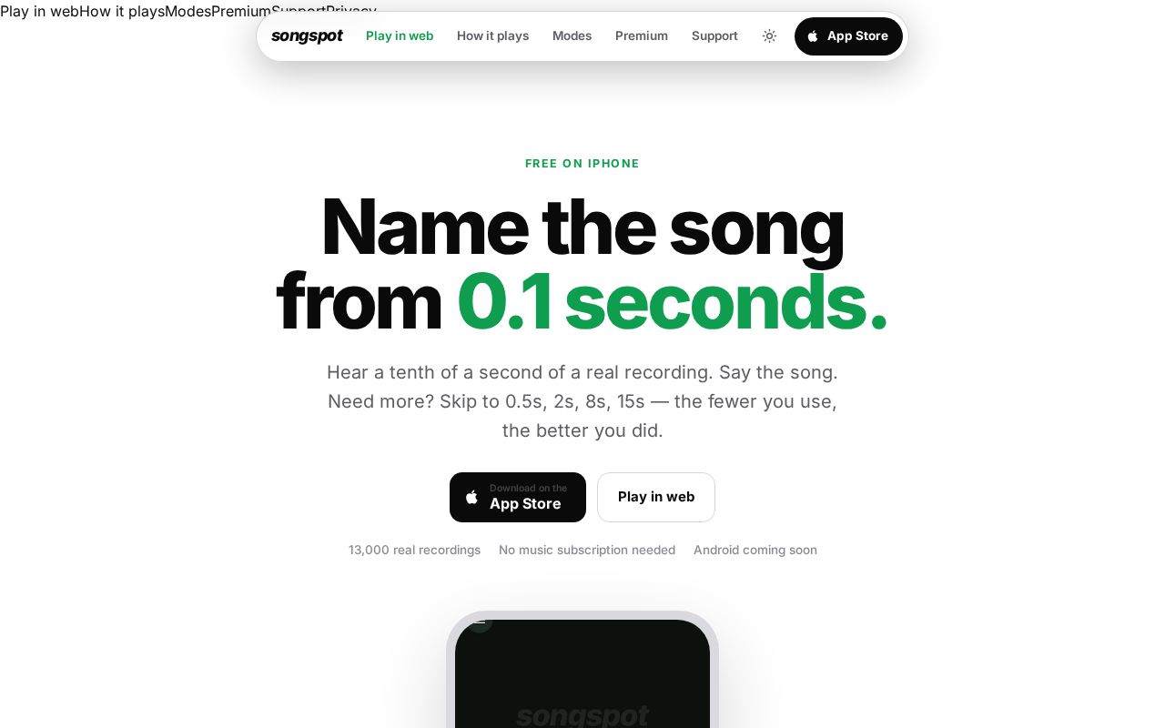 Preview of Songspot