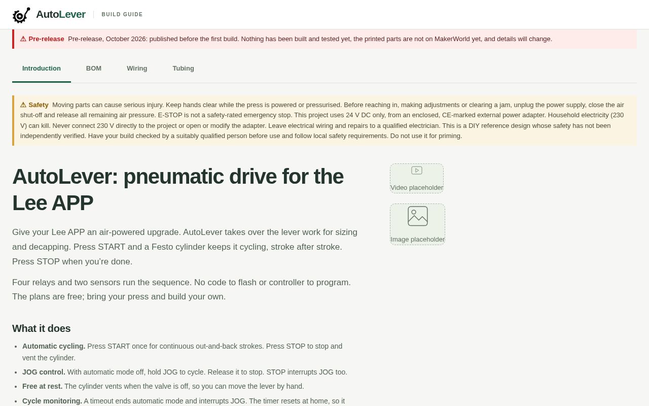Preview of AutoLever