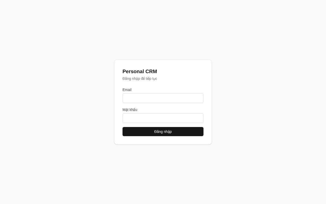 Preview of Personal Crm