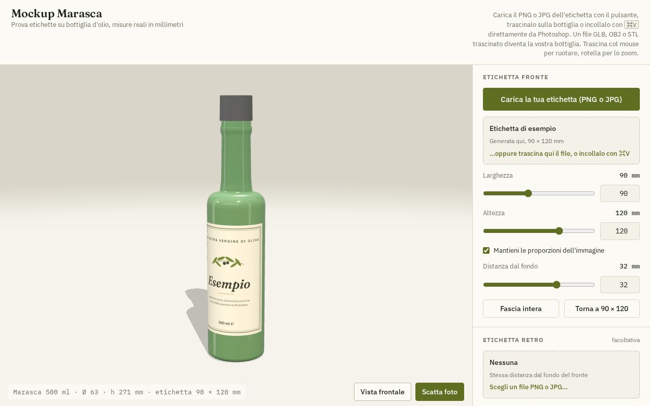 Preview of Bottle Label Preview