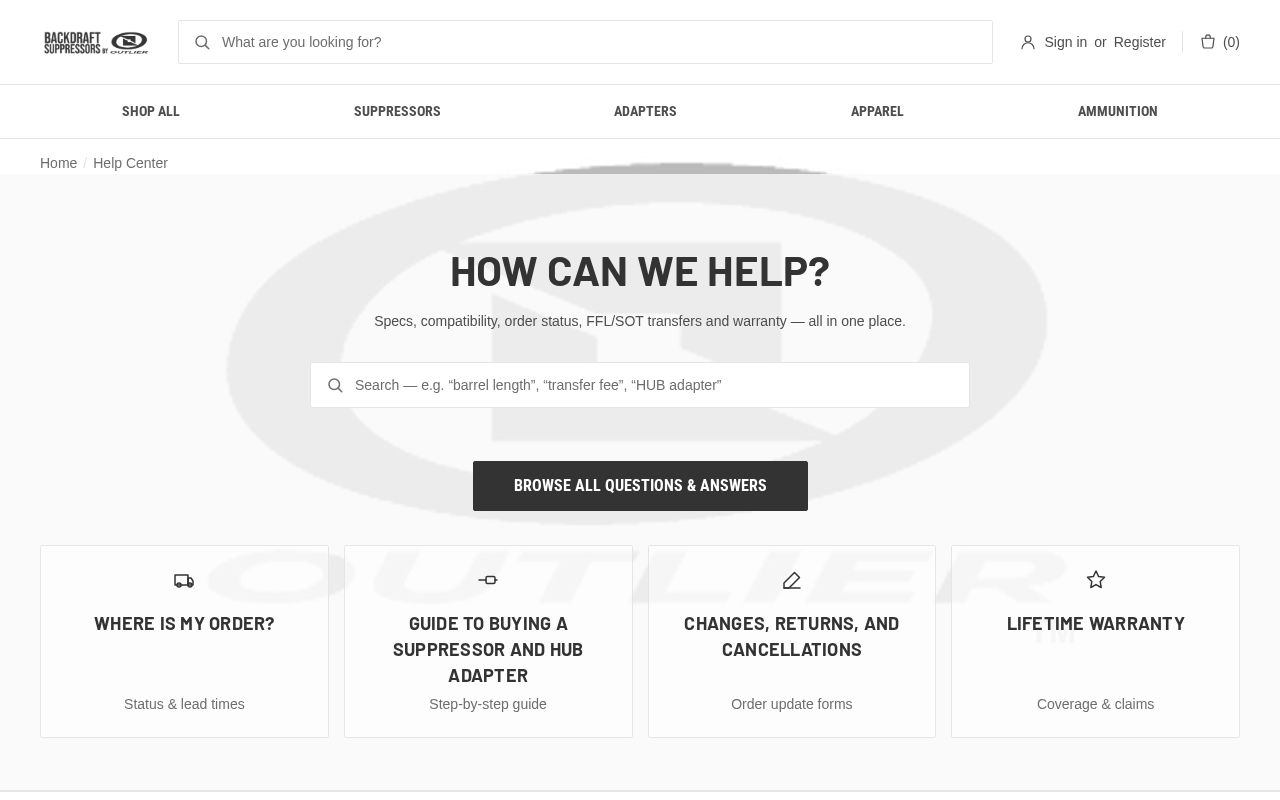Preview of Help Center