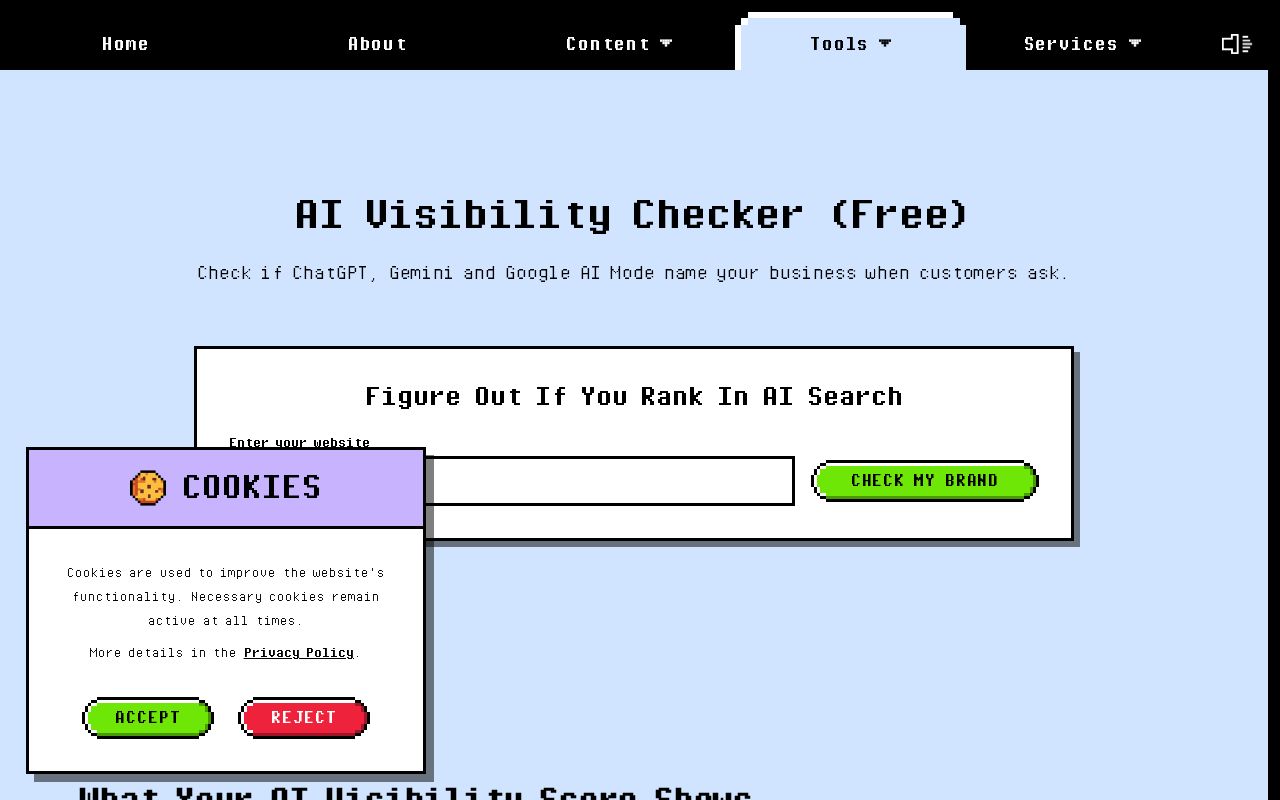 Preview of Ai Visibility Checker