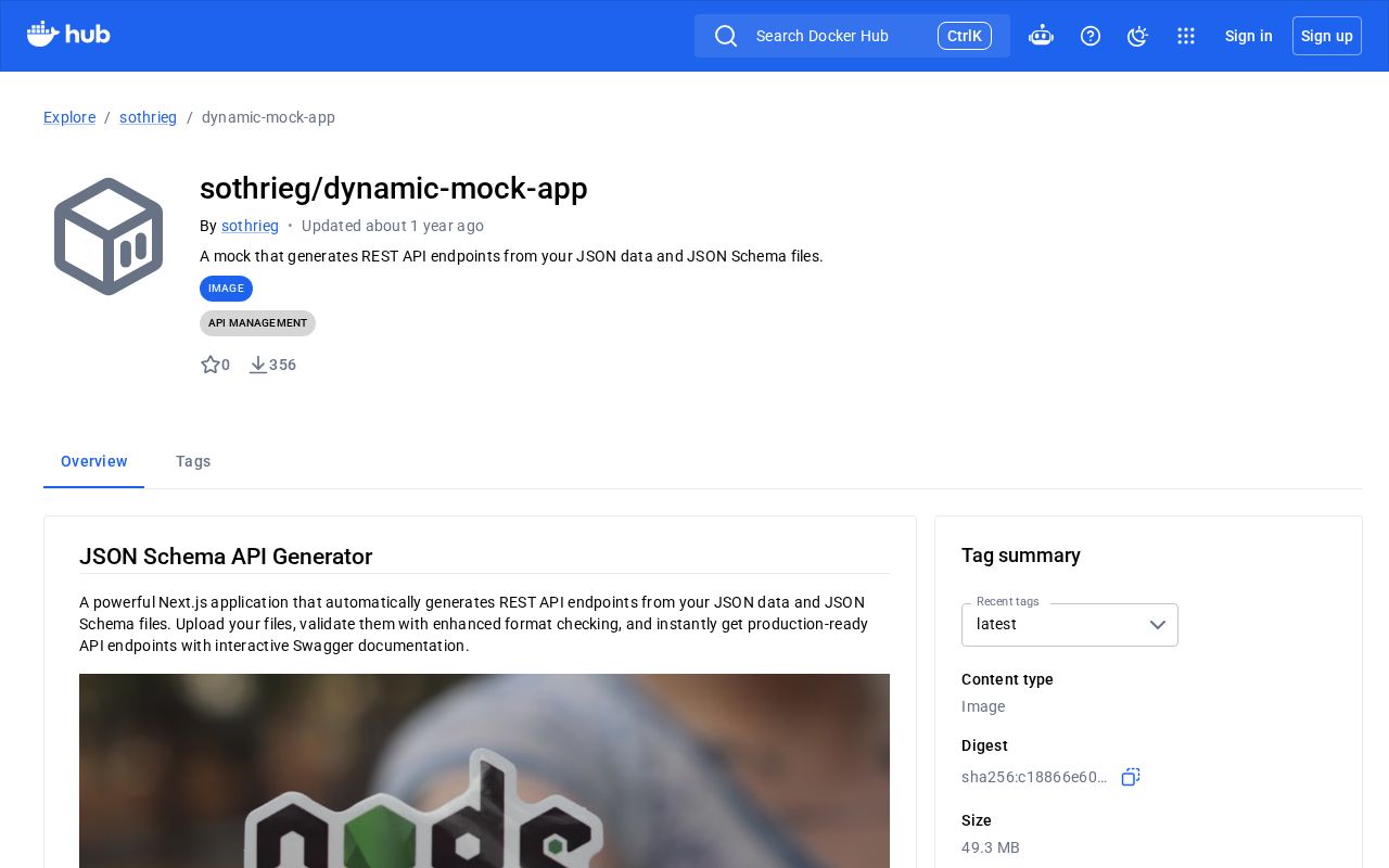 Preview of Dynamic Mock for REST API