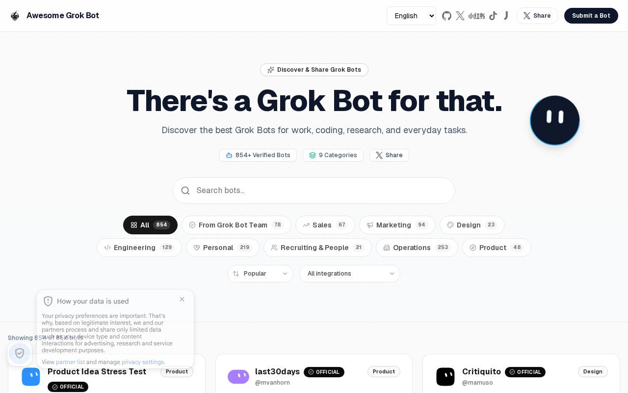 Preview of Awesome Grokbot