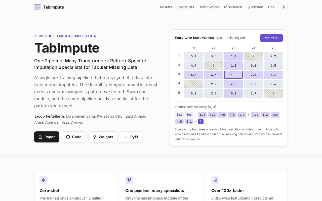 Preview of TabImpute