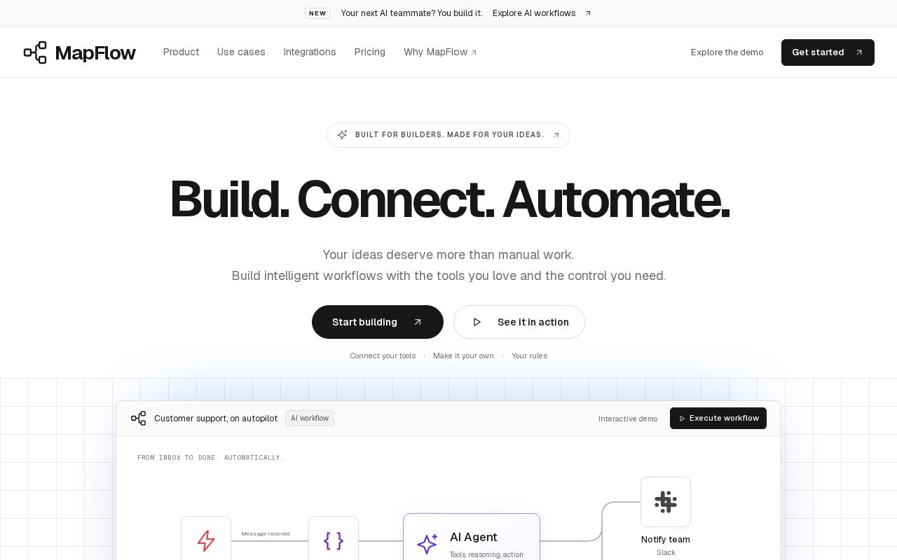 Preview of Visual workflow automation platform