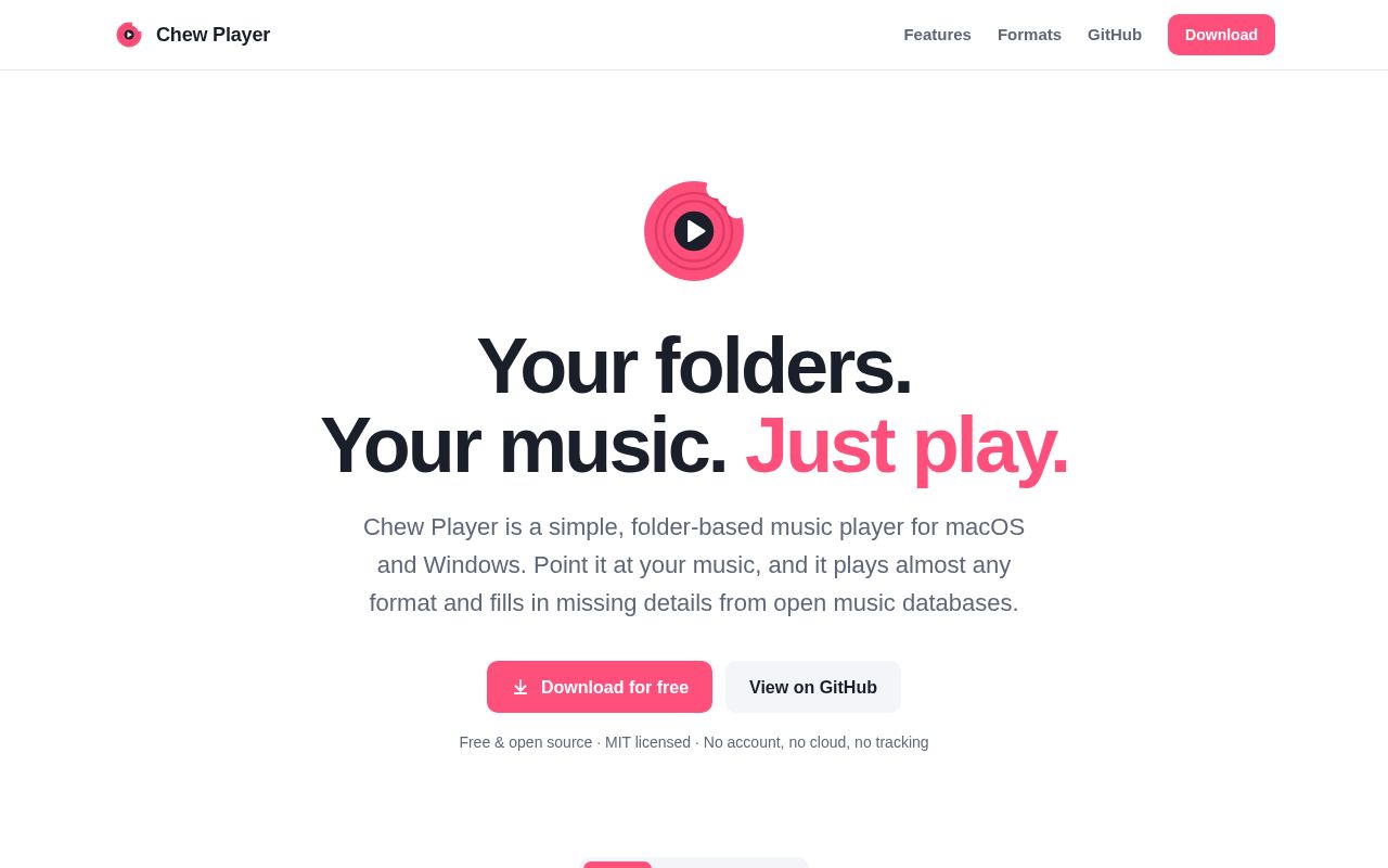 Preview of Chew Player