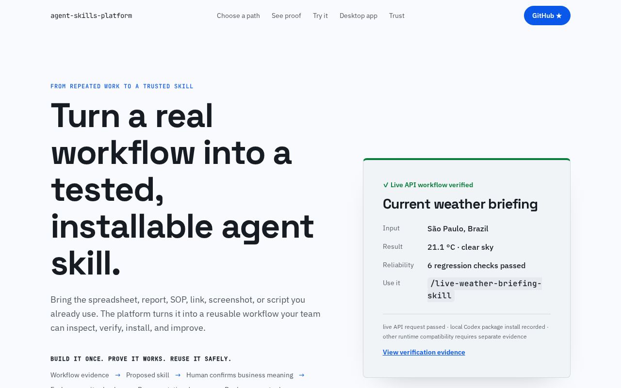 Preview of Agent Skills Platform