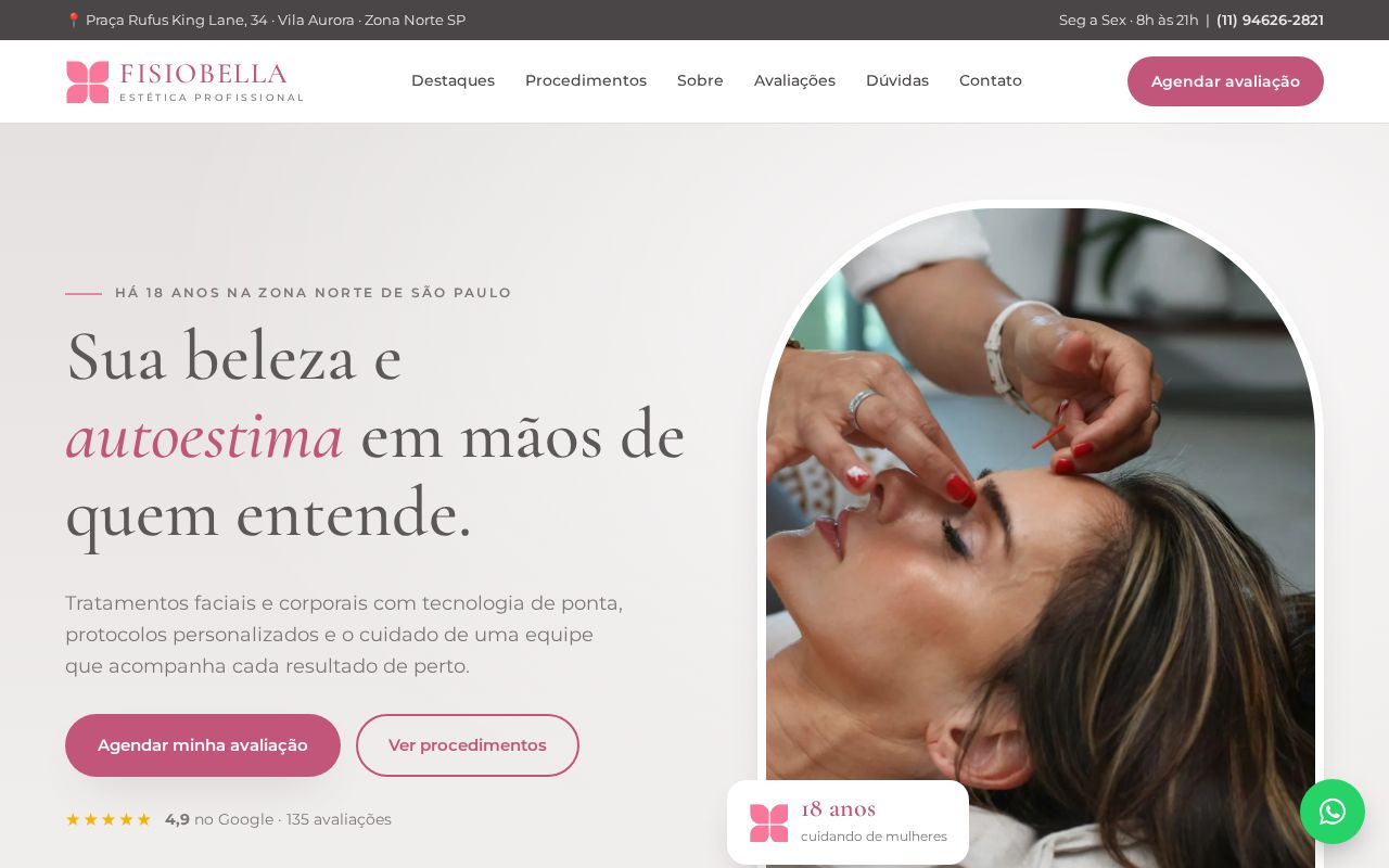 Preview of Site Fisiobella