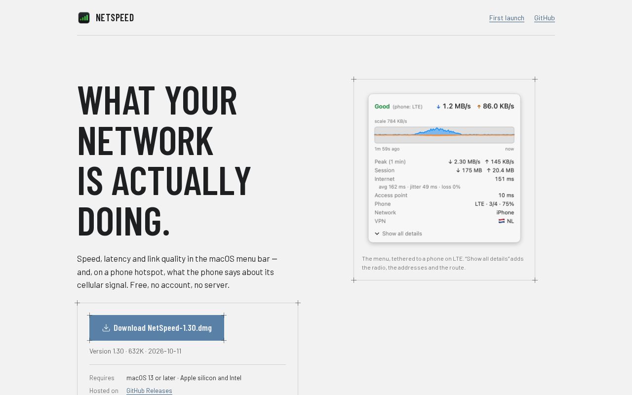 Preview of Netspeed