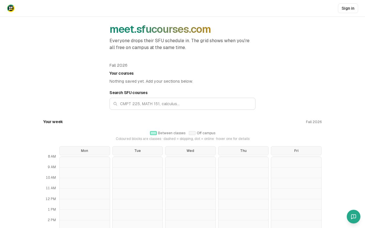 Preview of Meet Sfucourses