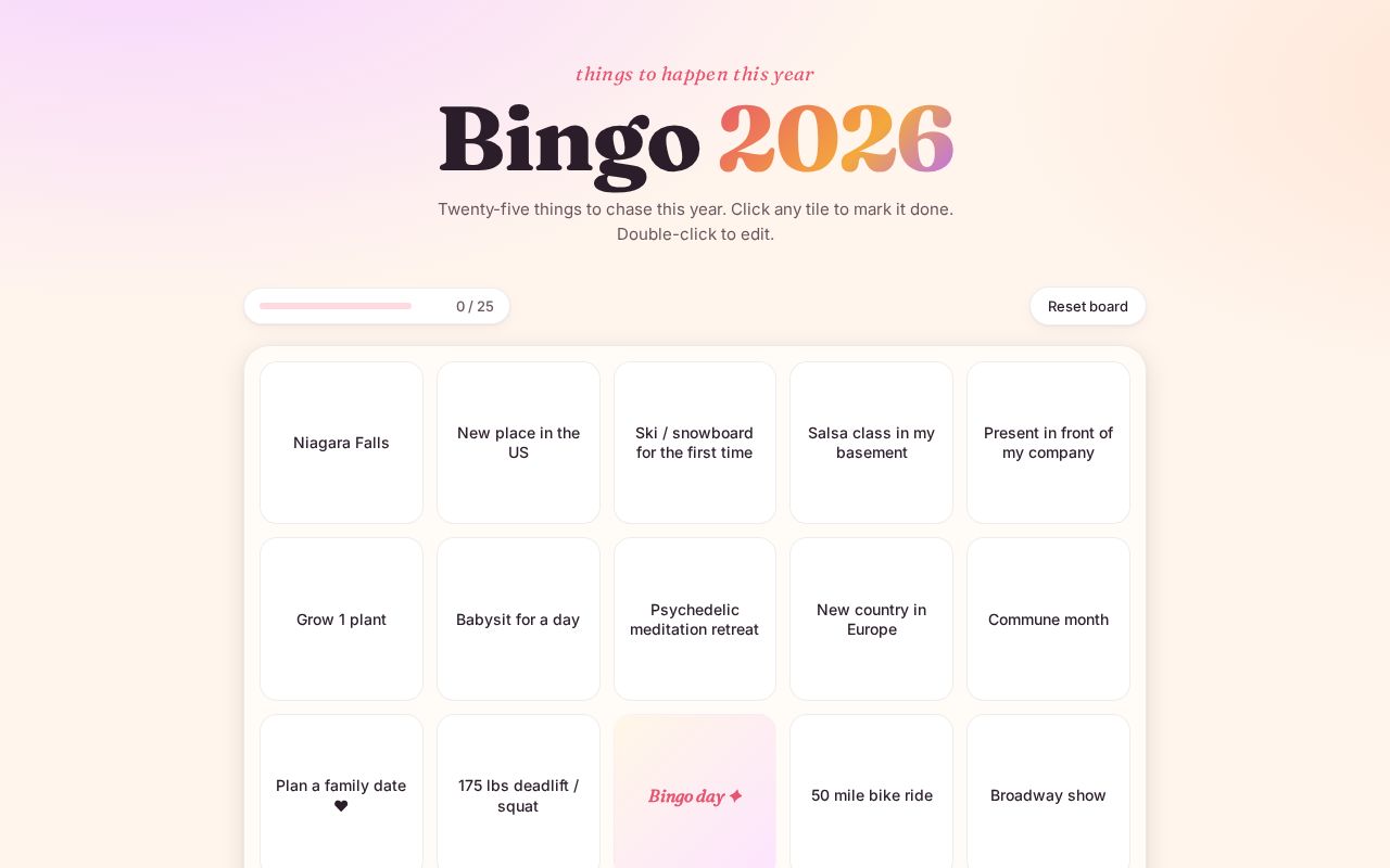Preview of Bingo