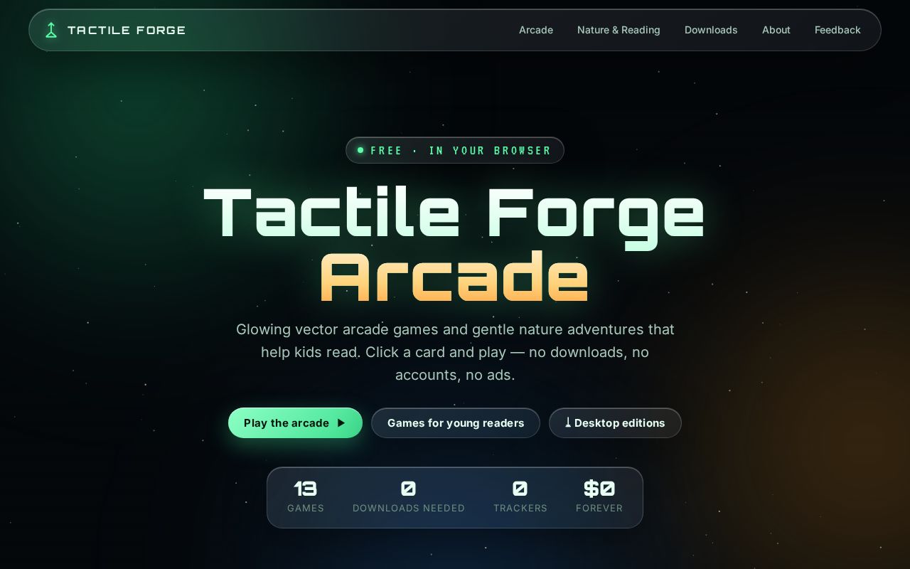 Preview of Tactile Forge Arcade