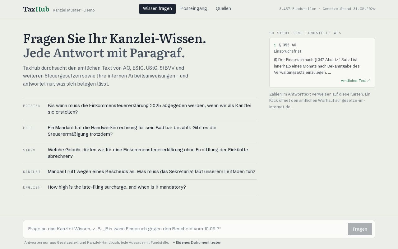 Preview of Taxhub