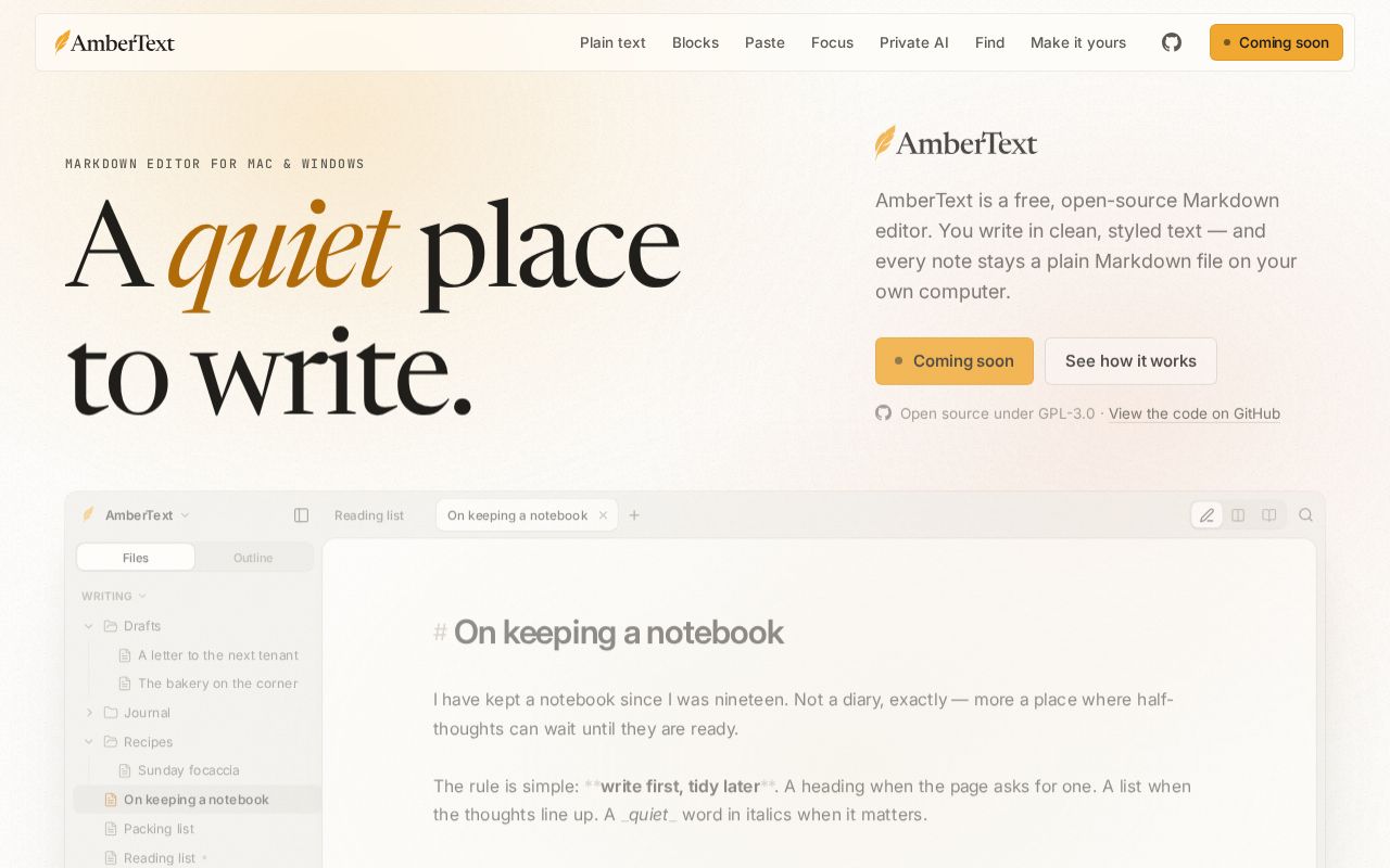 Preview of AmberText