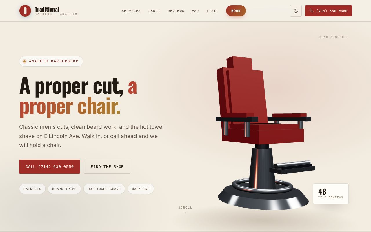 Preview of Traditional Barbers — concept preview by Saedi Tech