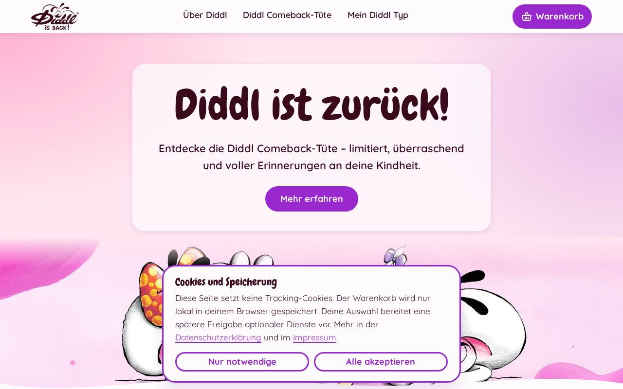 Preview of Diddl Comeback Tuete
