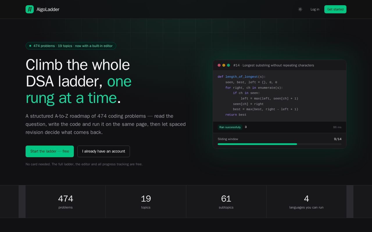 Preview of Algoladder
