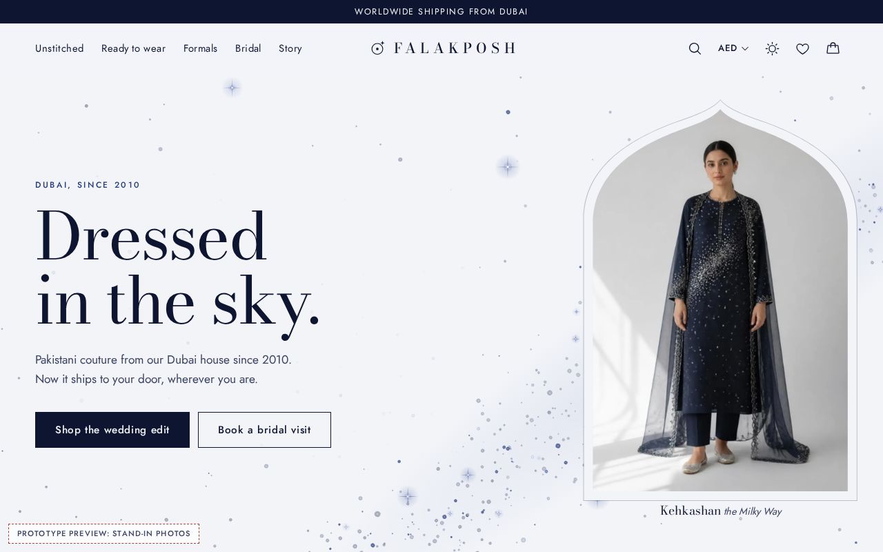 Preview of Falakposh Prototype