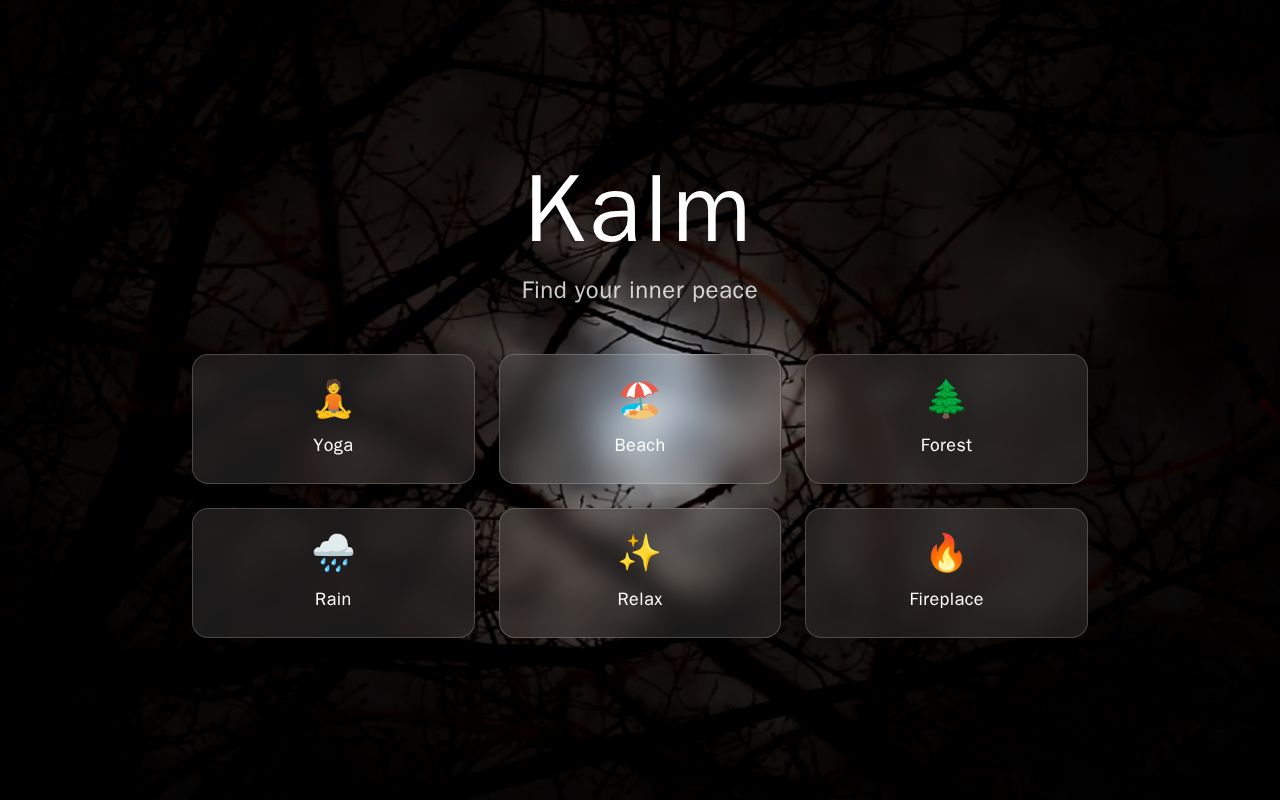 Preview of Kalm -find your inner peace through immersive audio & video