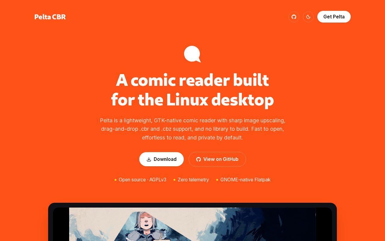 Preview of Pelta Cbr Linux