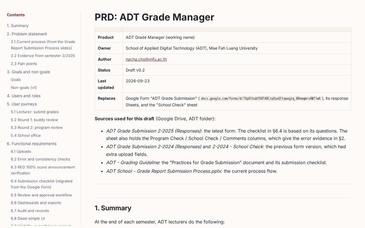 Preview of Grade Manager