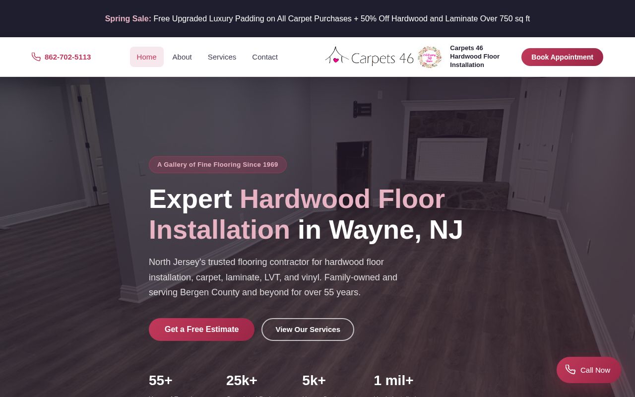Preview of Carpets 46 Hardwood Floor Installation