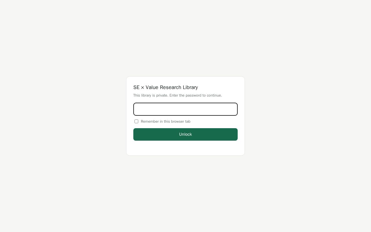 Preview of Password-protected research dashboard (encrypted static site)