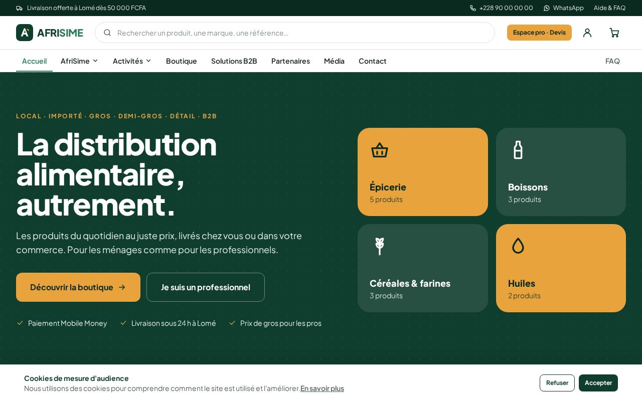 Preview of Afrisime Site