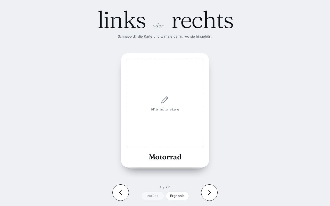Preview of links oder rechts