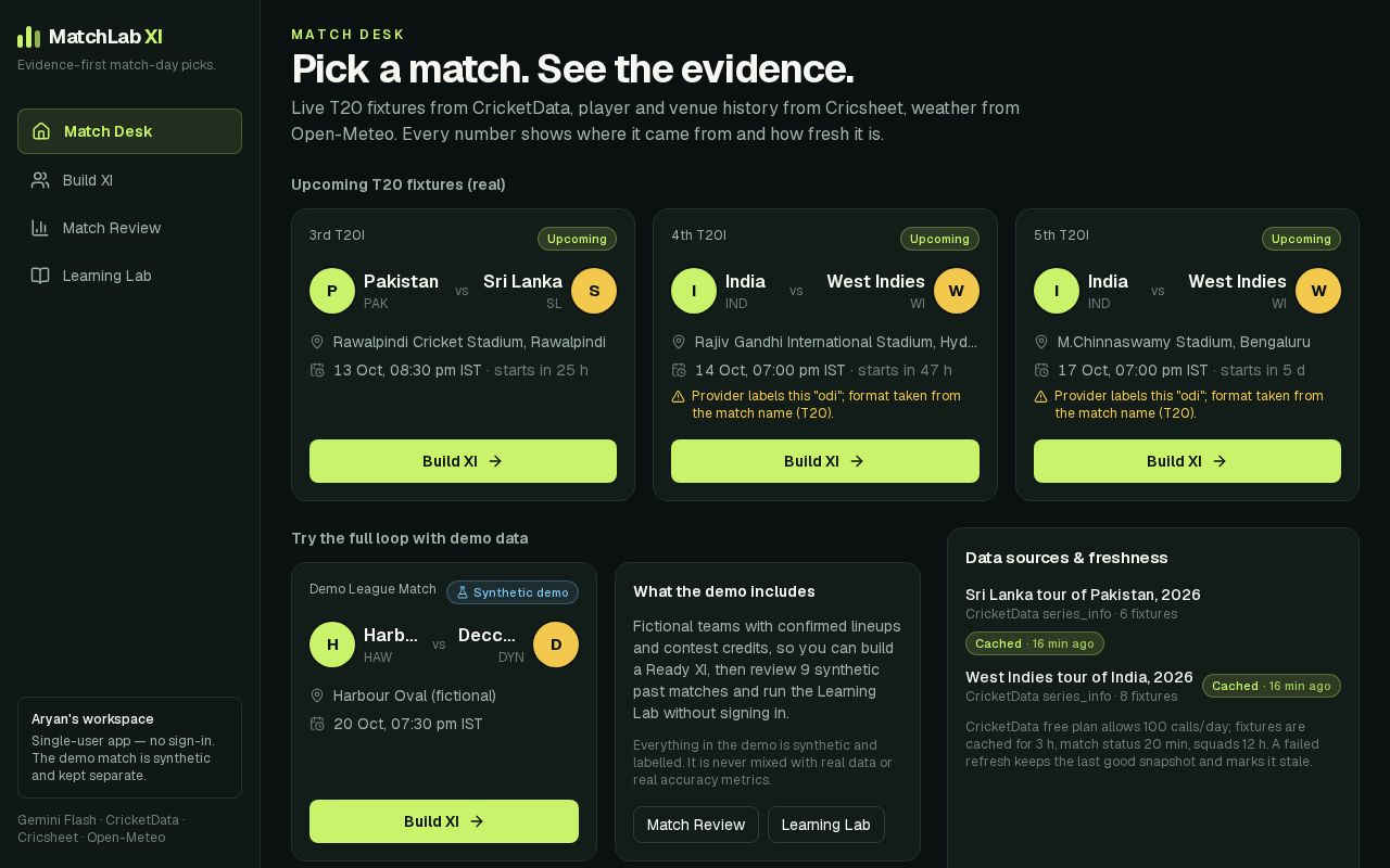 Preview of Matchlab Xi