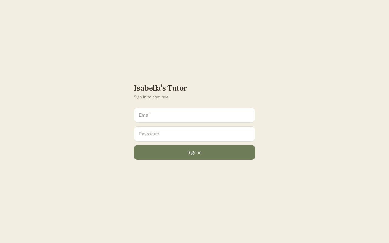 Preview of Isabella Ai Tutor
