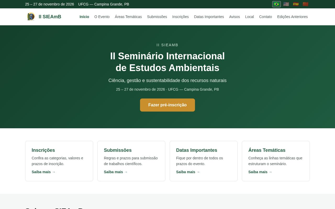 Preview of Seminario Internacional de Estudos Ambientais