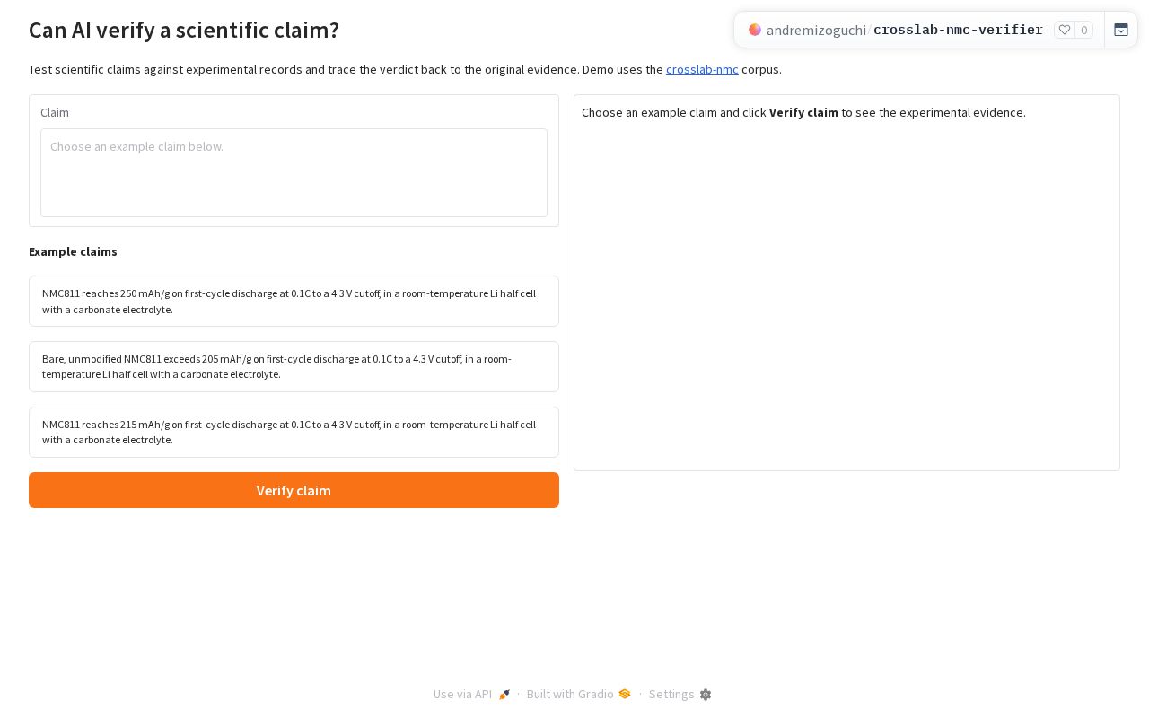 Preview of CrossLab-NMC Verify