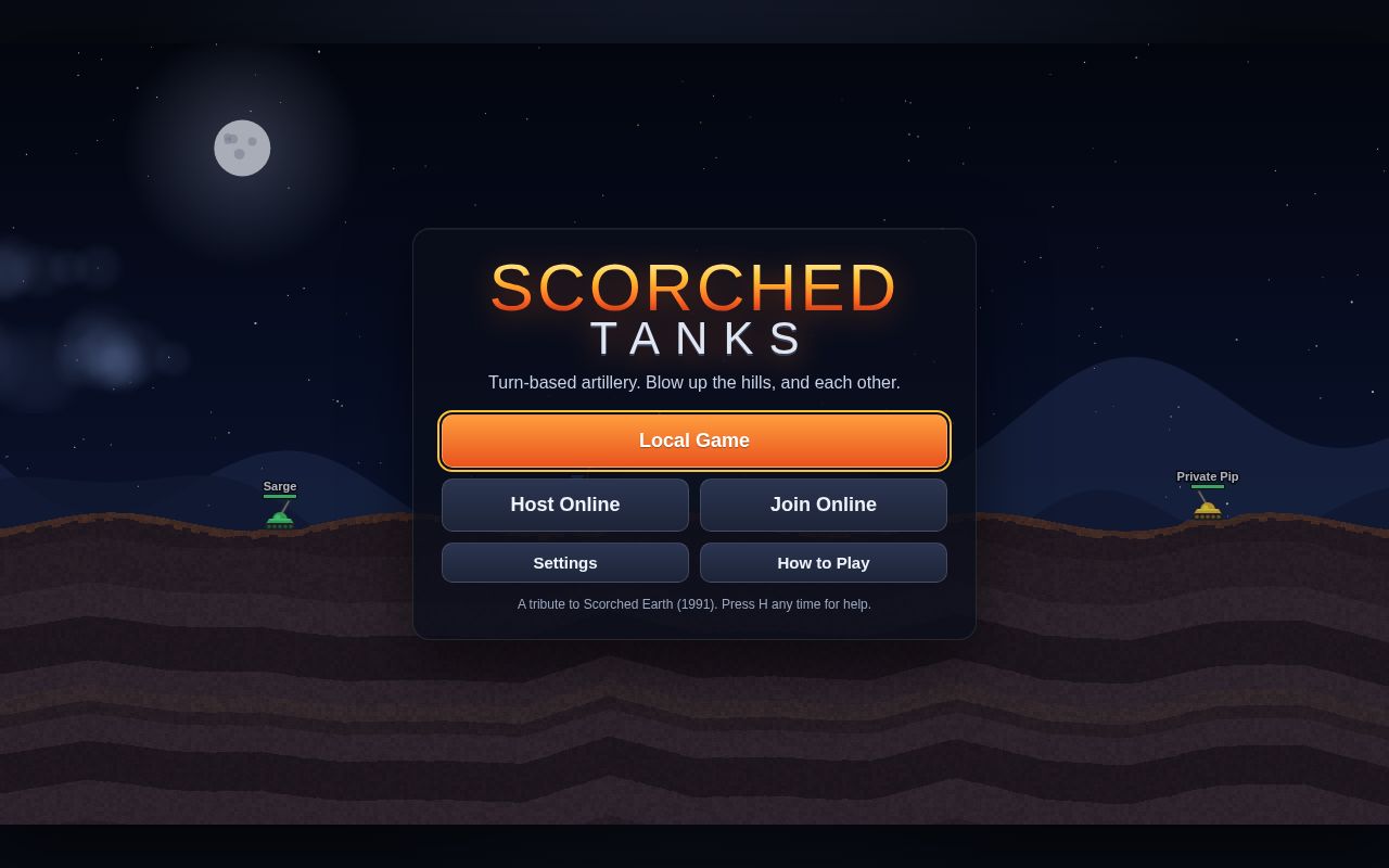 Preview of Scorched Tanks